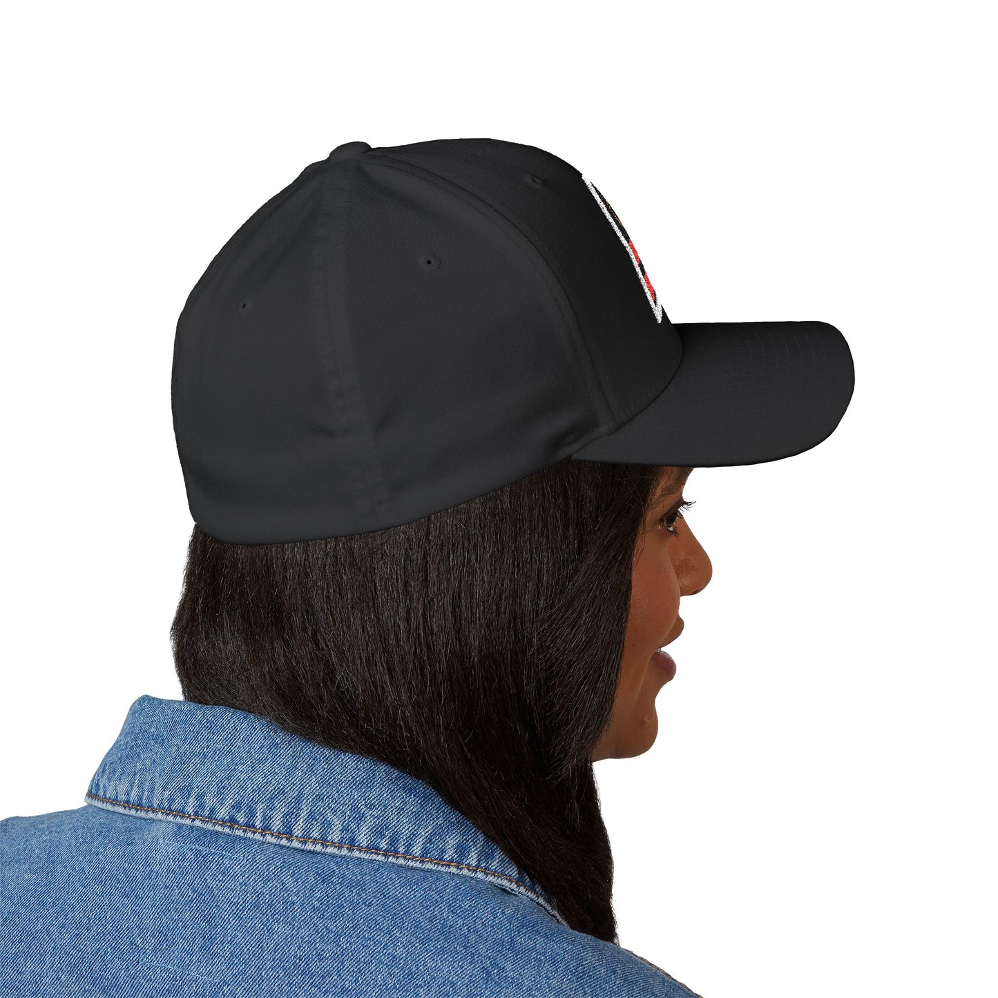 Embroidered Cap with Black Moderate Party Flag
